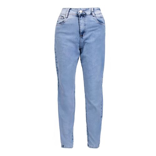Calça Jeans Feminina Sawary Mom Azul Estonado Claro