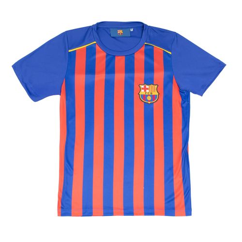 Camiseta Infantil Balboa Barcelona Azul/Vermelho