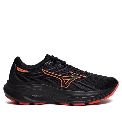 Tênis Infantil Mizuno Jet 8 Softierfoam Preto/Salmão