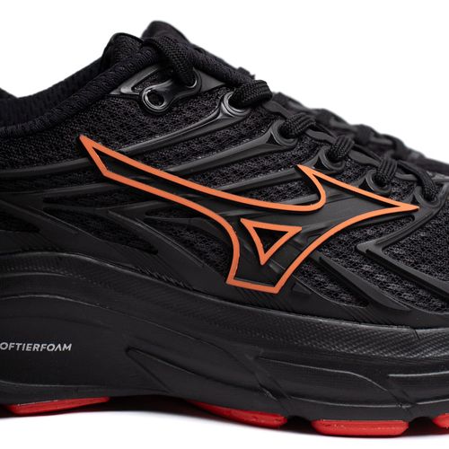 Tênis Infantil Mizuno Jet 8 Softierfoam Preto/Salmão