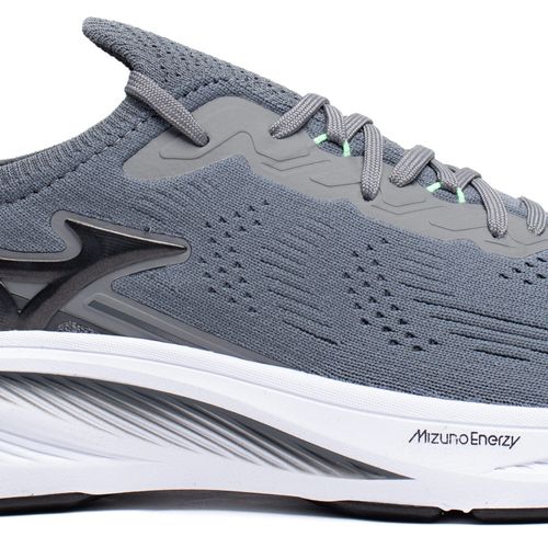 Tênis Masculino Mizuno Sunrise Wave Mesh Cinza Escuro/Verde