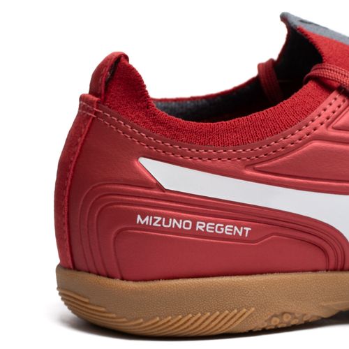 Chuteira Infantil Mizuno Regent IN JR Knit Vermelho/Branco