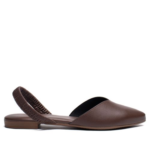 Mule Feminino Beira Rio Chanel Elástico Marrom