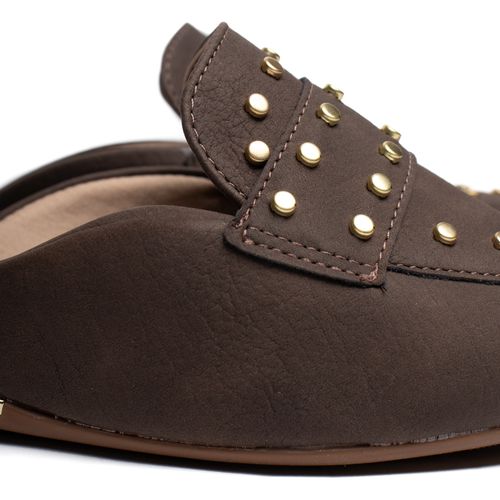 Mule Feminino Modare Napa Veluna Conforto Marrom