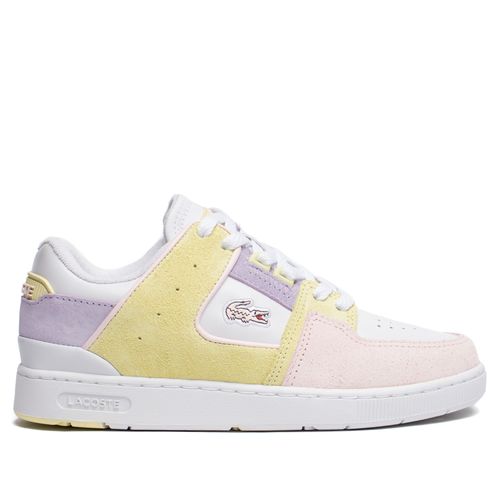 Tênis Feminino Lacoste Court Cage Couro Rosa/Branco