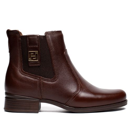 Bota Feminina Pegada Frontier Couro Marrom Pinhão