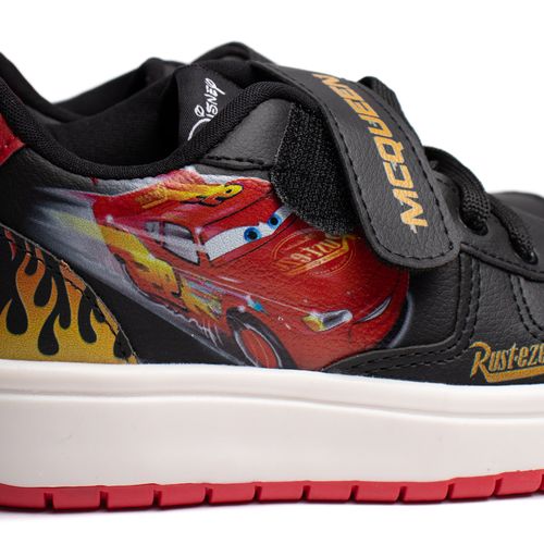 Tênis Infantil Disney McQueen Ilustração Preto/Vermelho