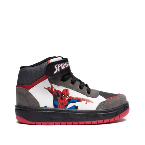 Tênis Infantil Marvel Homem Aranha Ilustração Cinza/Branco
