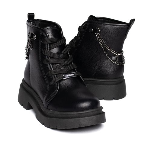 Coturno Infantil Molekinha com Correntes Preto