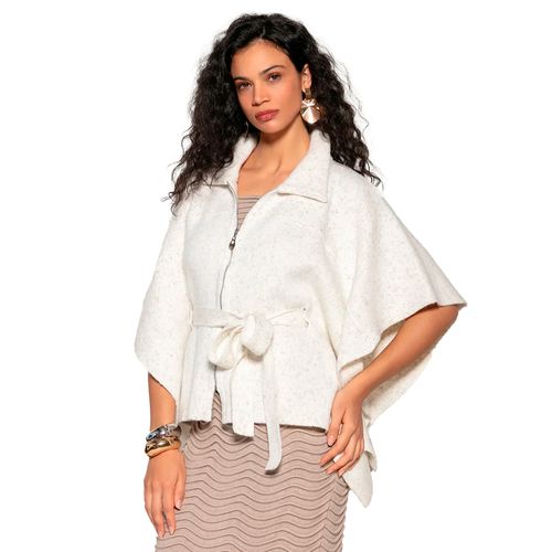 Capa Feminina Biamar Quadrada com Amarração Branco