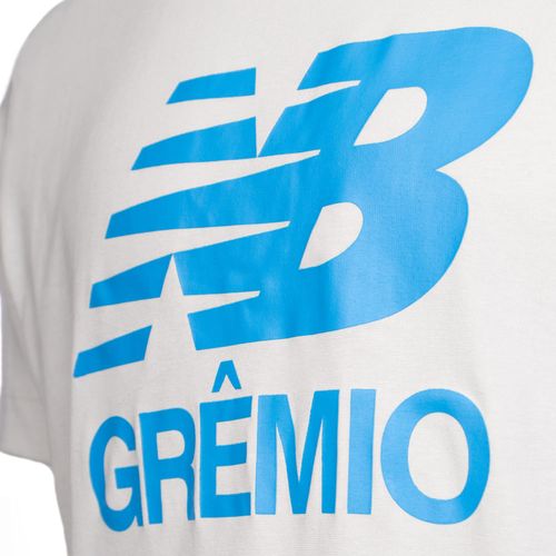 Camiseta Masculina New Balance Grêmio Concentração 2026 Cinza