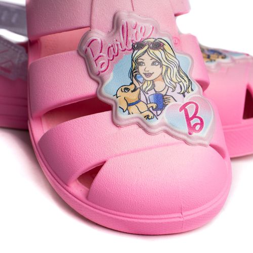 Sandália Babuche Infantil Grendene Barbie Rosa