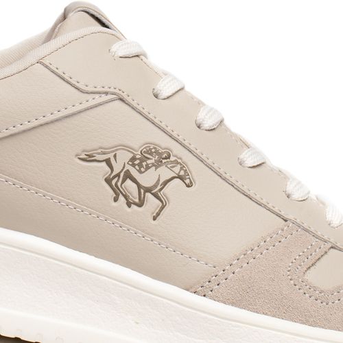 Sapatênis Masculino Polo Go Casual Bege/Cinza