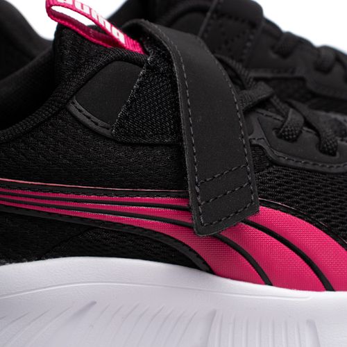 Tênis Infantil Puma FlexFocus Modern Casual Preto/Rosa
