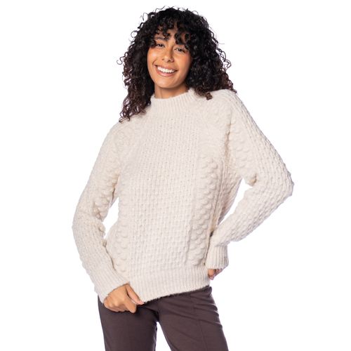 Blusa Feminina Biamar Tricô Bege Claro