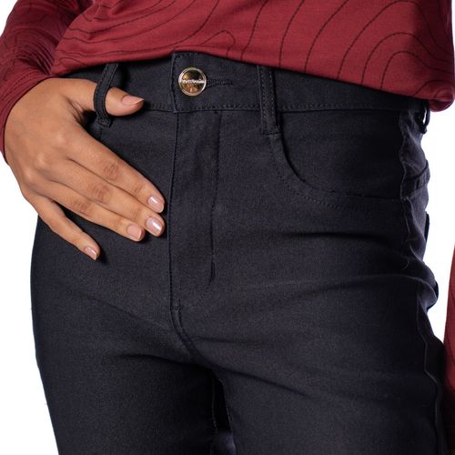 Calça Feminina Bless Denim Sarja Skinny Preto