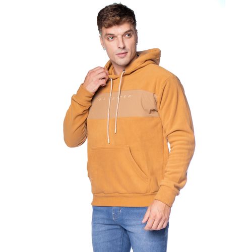 Moletom Masculino Gangster Capuz Logo Caramelo