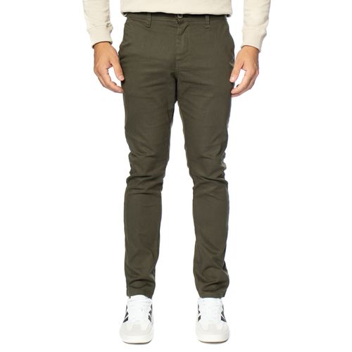 Calça Masculina Dixie Sarja Slim Verde Militar