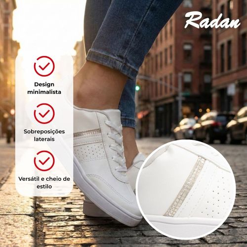 Tênis Feminino Mississipi Napa Branco/Prata