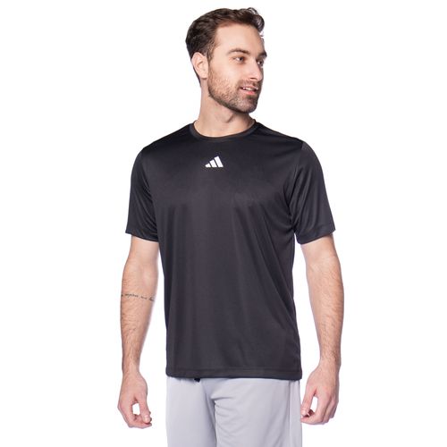 Camiseta Masculina Adidas Treino Básica Preto