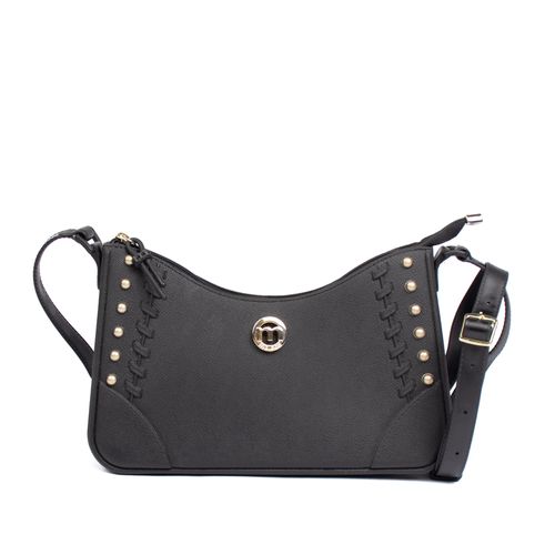 Bolsa Feminina Moleca Transversal Pequena PVC Preto