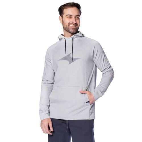 Blusão Masculino Nicoboco Capuz Viscose Cinza Mescla
