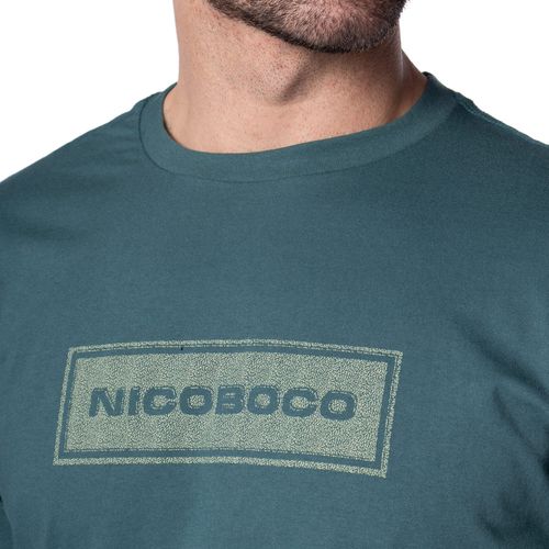 Camiseta Masculina Nicoboco Algodão Manga Longa Verde Escuro