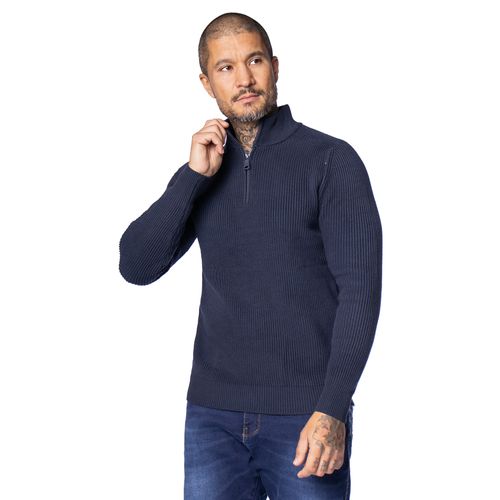 Suéter Masculino Broken Rules Gola Alta Marinho