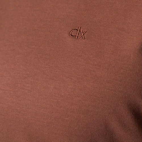 Camiseta Masculina Dixie Básica Algodão Pima Marrom